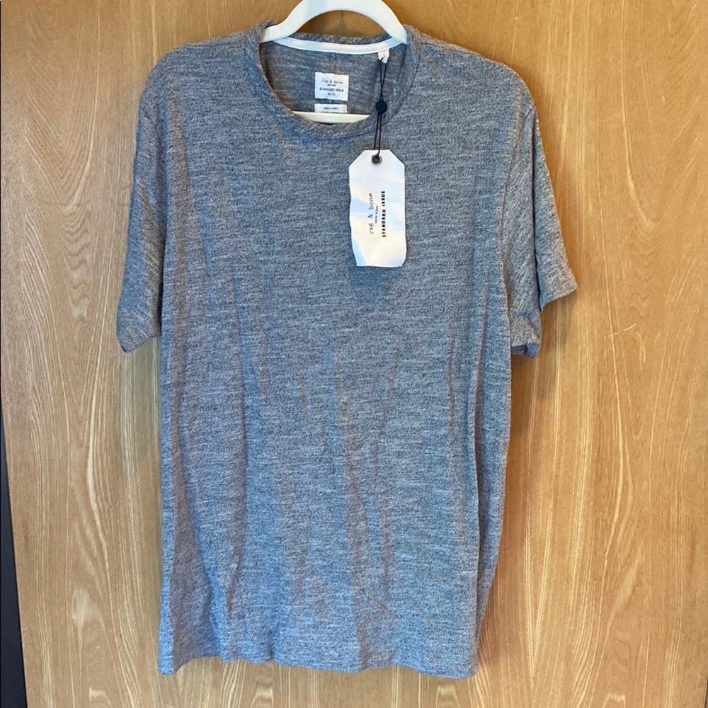Rag & Bone Gray Short Sleeve Tee Soft Heathered Fabric